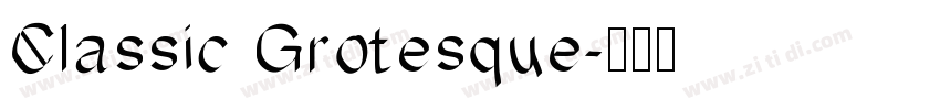 Classic Grotesque字体转换